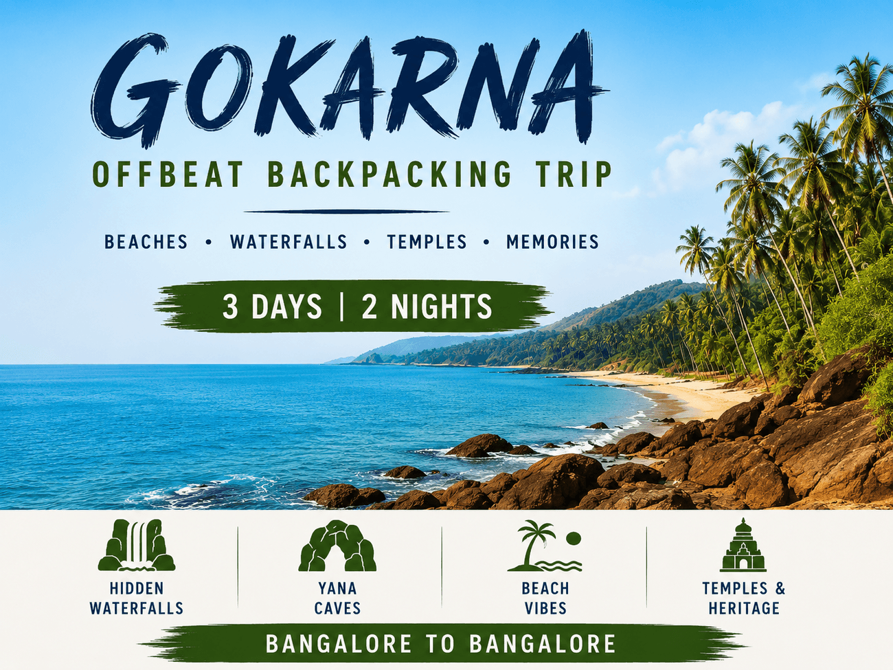 GOKARNA OFFBEAT BACKPACKING EXPERIENCE poster