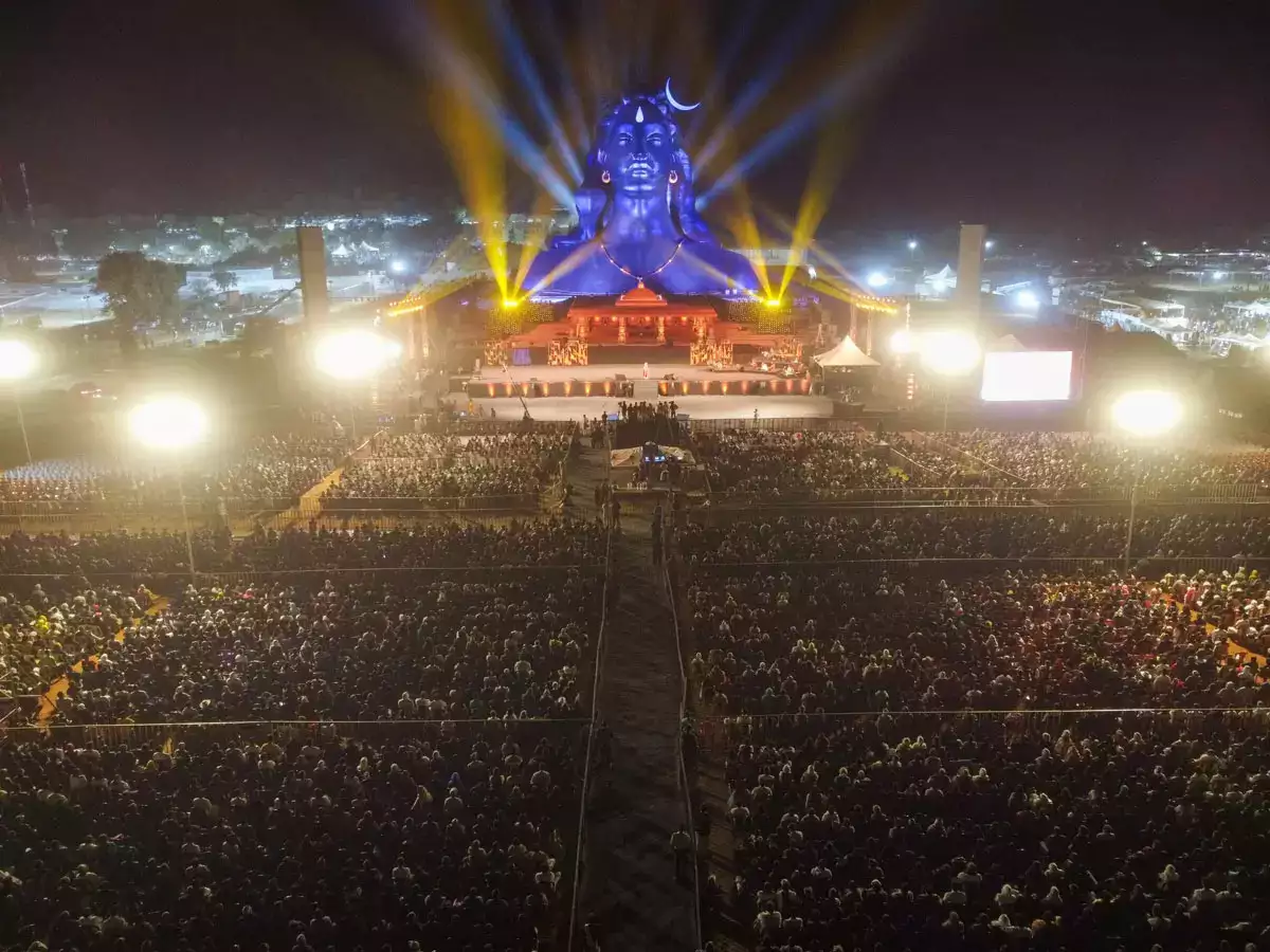 Adiyogi Laser Show From Bangalore With Nandi Hills poster
