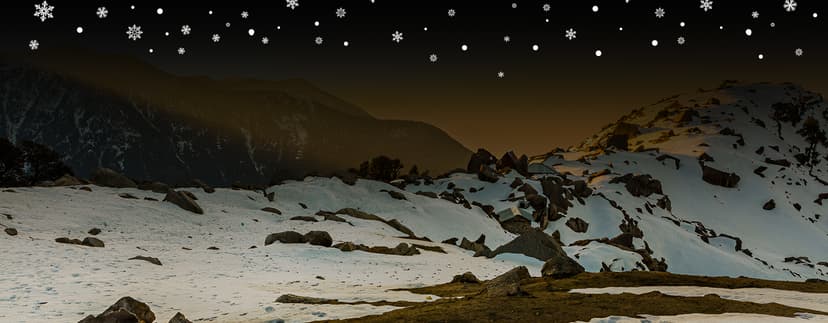 Mcleodganj Triund  Xmas NY poster