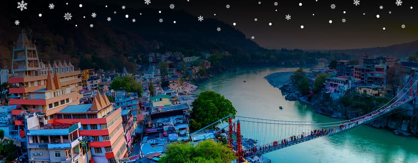Kanatal Rishikesh Xmas New Year poster