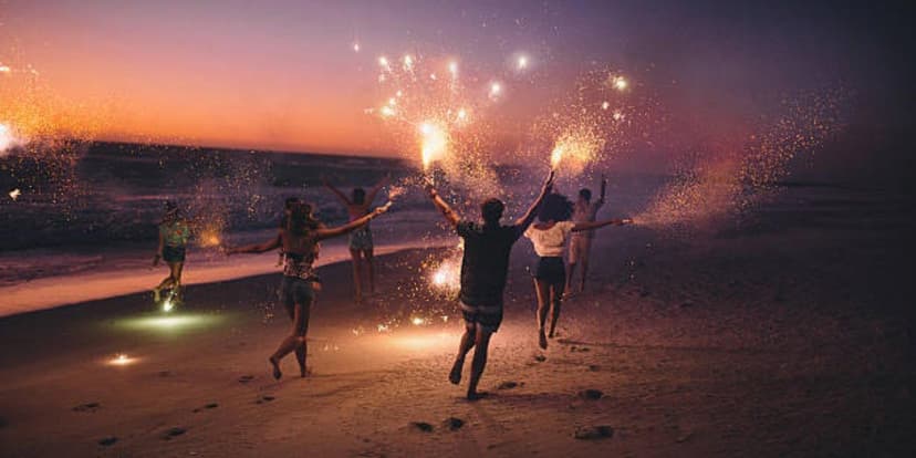 New Year Eve Beach Camping Alibaug poster