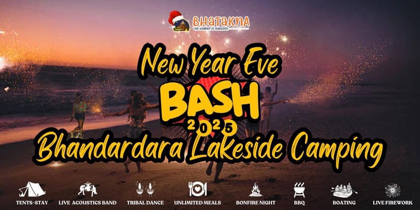 New Year Eve Bhandardara Lakeside Camping poster